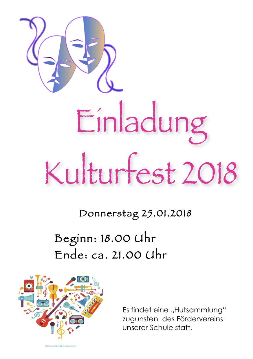 Kulturfest Einladung